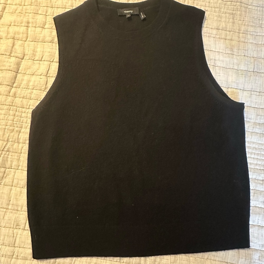 Theory Black cashmere Knit Top
